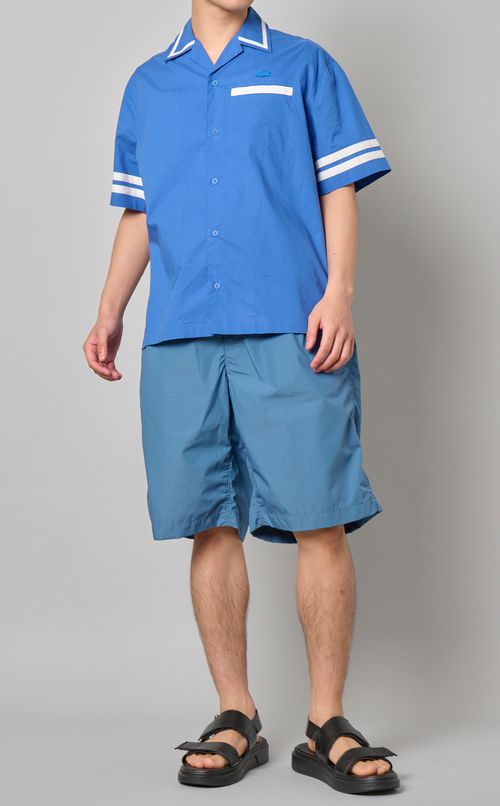 バックロゴオープンシャツ