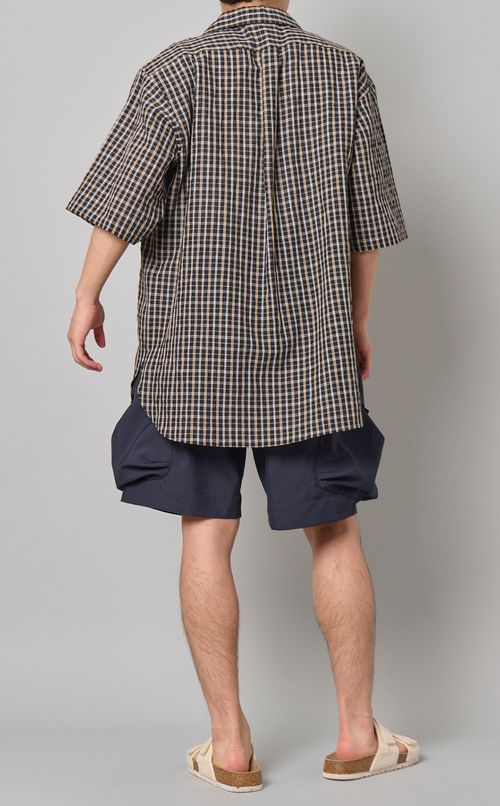 ウールリネンスキッパーシャツ