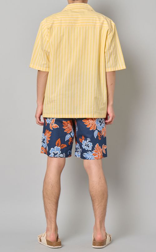 ストライプリゾートシャツ