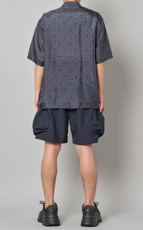 シルクオープンカラーシャツ