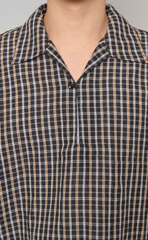 ウールリネンスキッパーシャツ