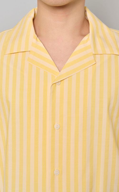 ストライプリゾートシャツ