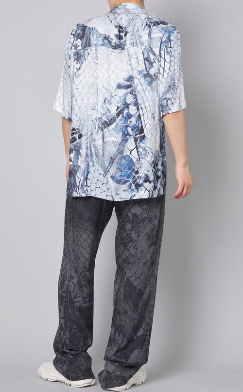 プリントオープンショートスリーブシャツ