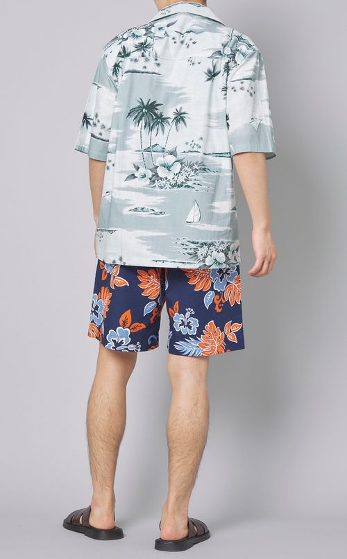 グラフィックリゾートシャツ