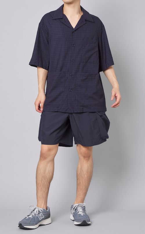 チェックウールシャツ