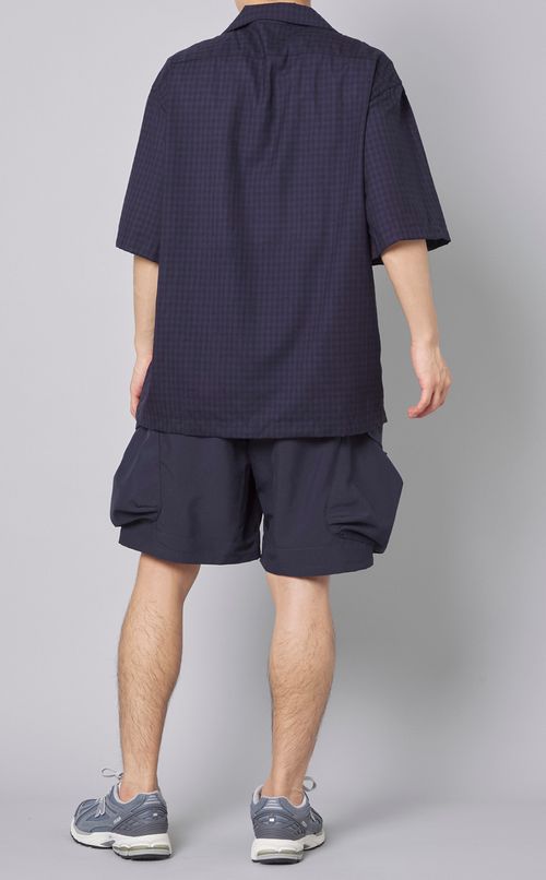 チェックウールシャツ