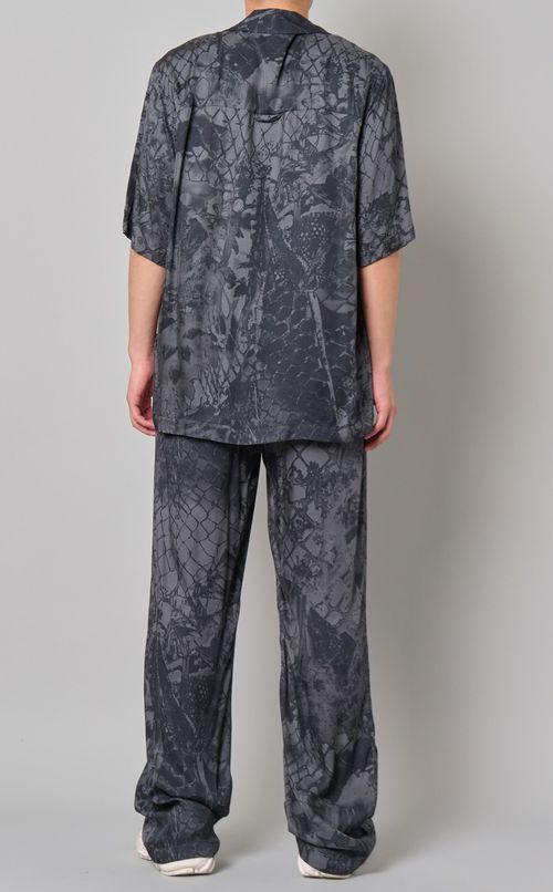 プリントオープンショートスリーブシャツ