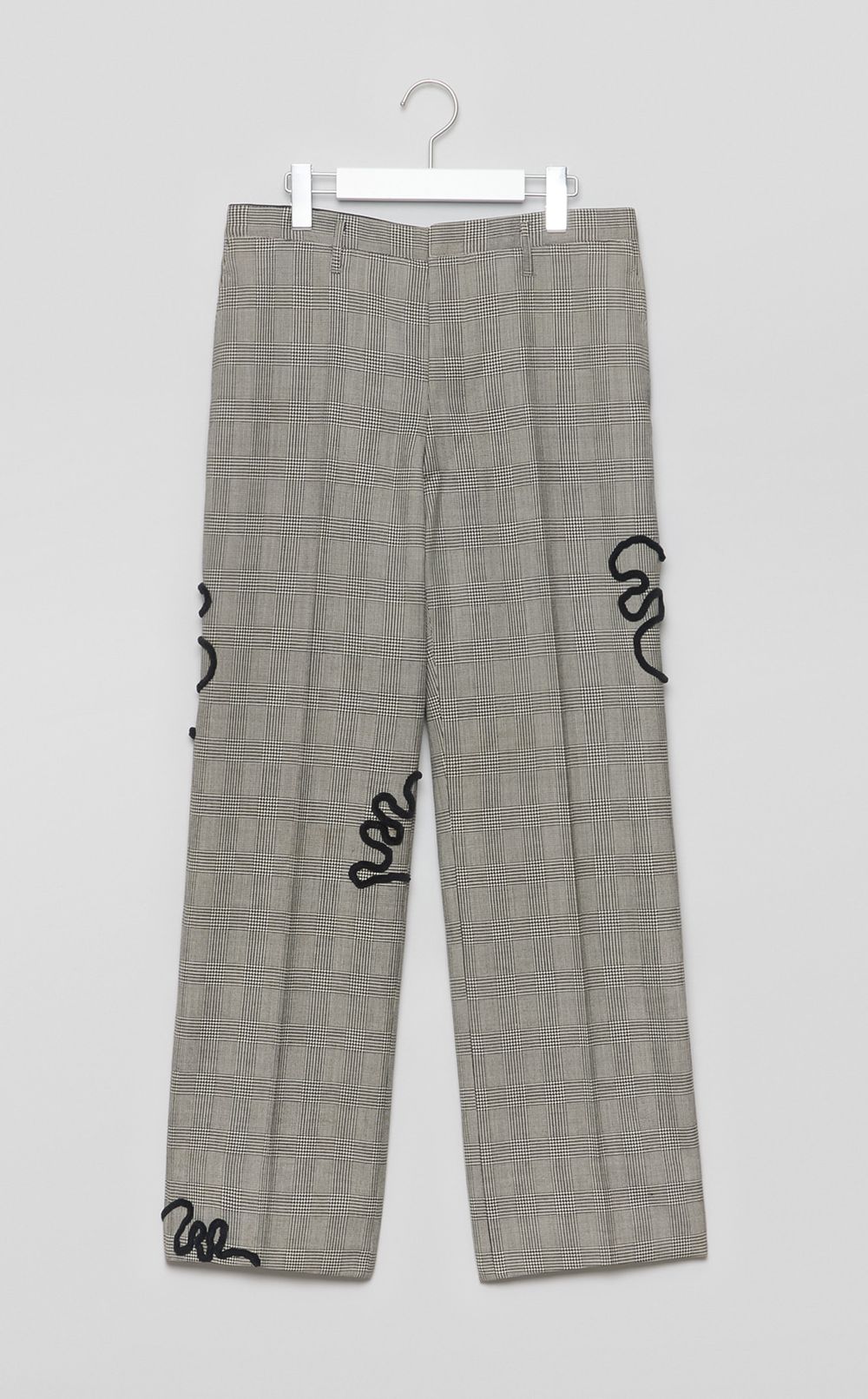 【reADdress】グレンチェックテーパードパンツ