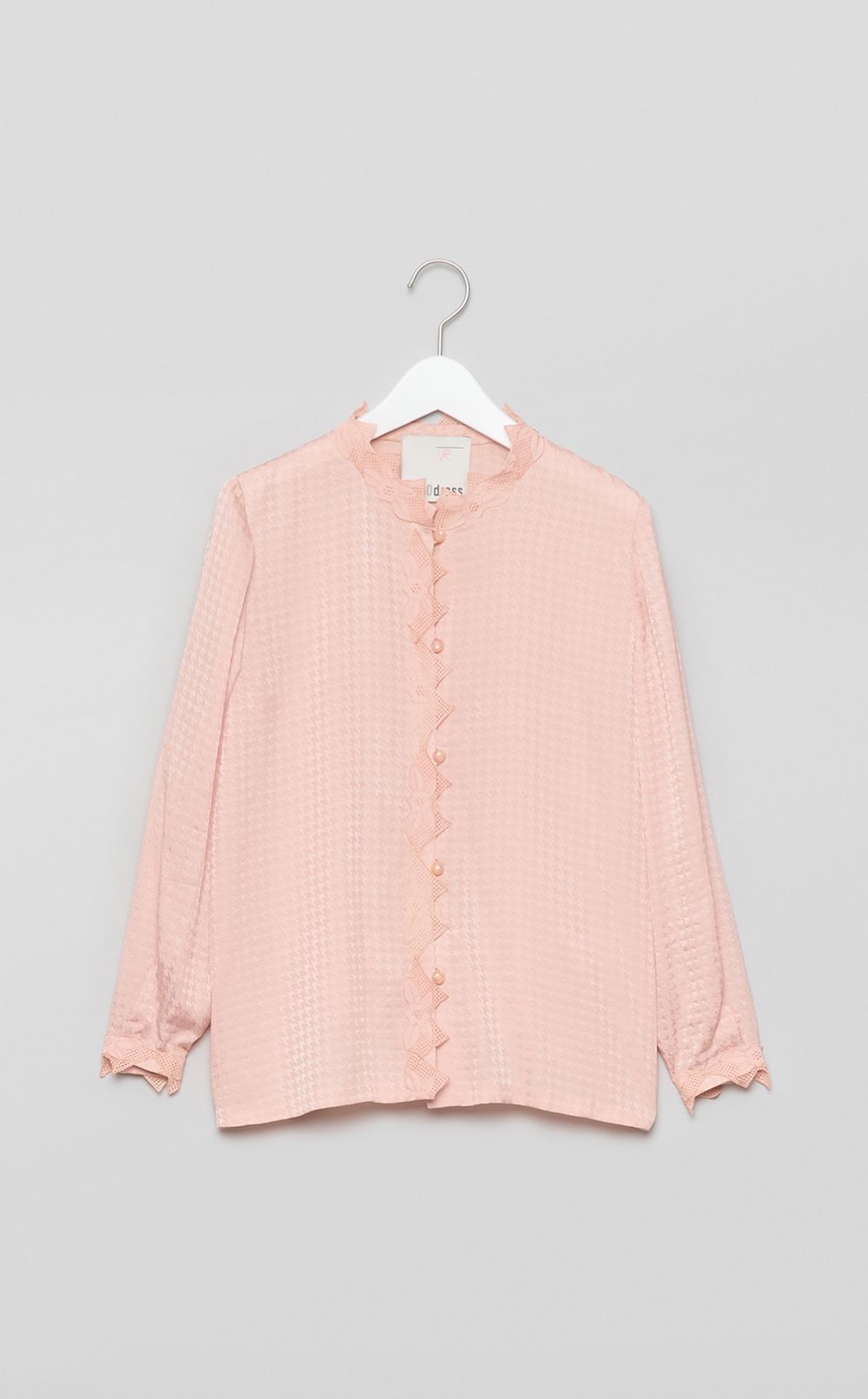 【reADdress】千鳥格子エンブロイダリーブラウス