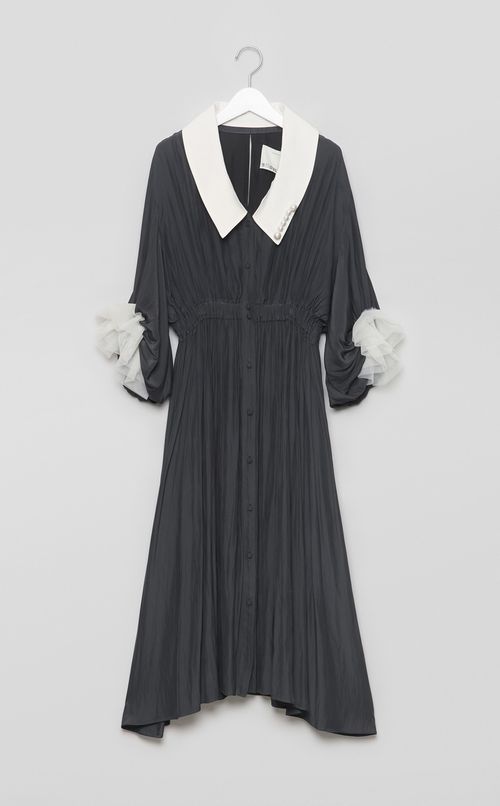 【reADdress】白襟ボーダーワンピース