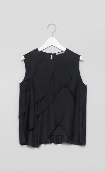 ジョーゼットフリルブラウス