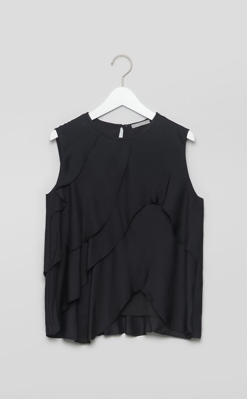 ジョーゼットフリルブラウス