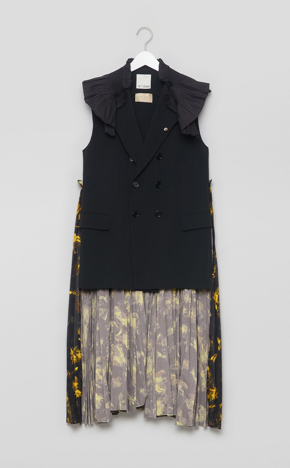 【reADdress】プリーツフリルロングジレ