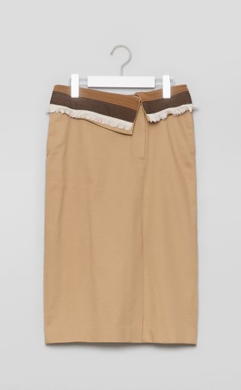 【reADdress】ウエスト切り替えIラインスカート