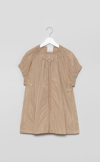 【reADdress】タフタギャザーノースリーブジャケット