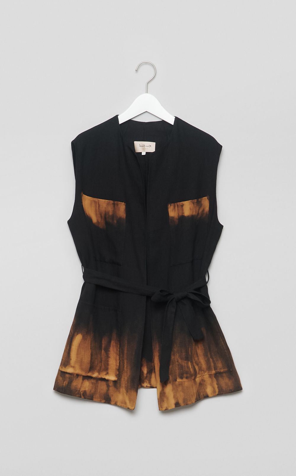 【reADdress】ベルト付きノーカラージレ