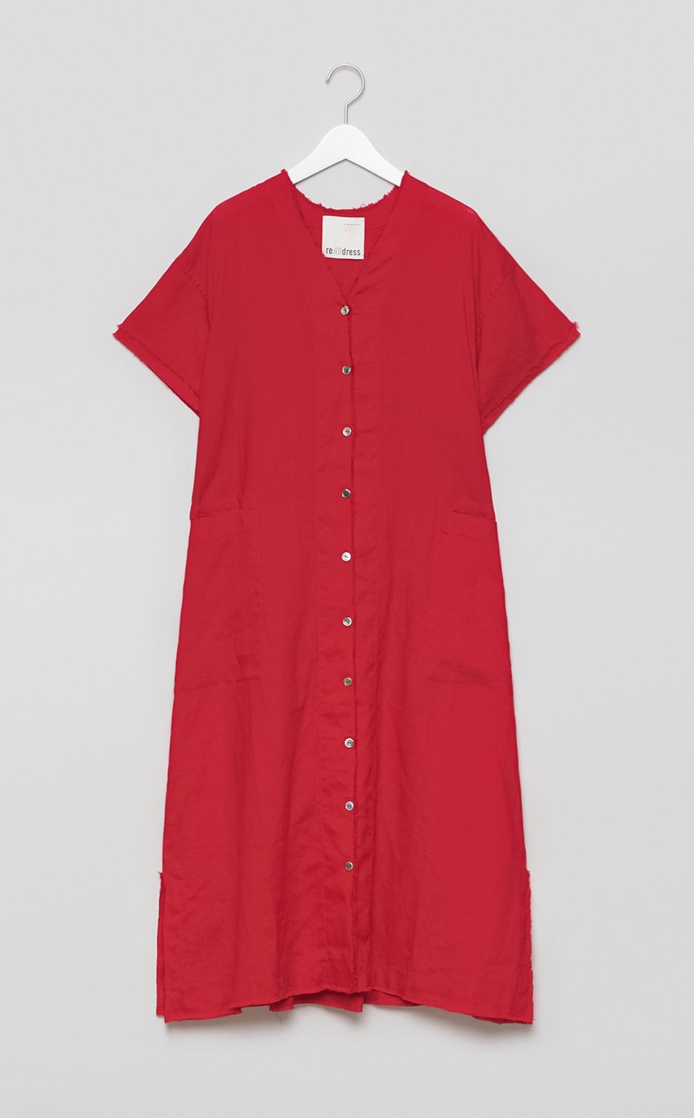 【reADdress】フリンジVネックワンピース