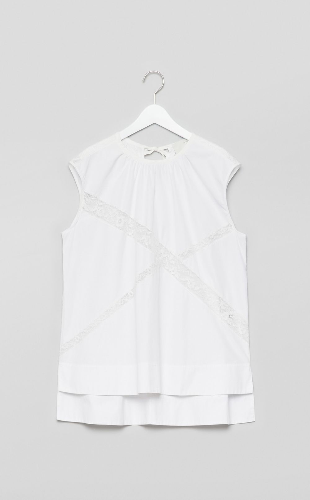 【reADdress】レースノースリーブブラウス