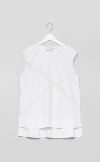 【reADdress】レースノースリーブブラウス