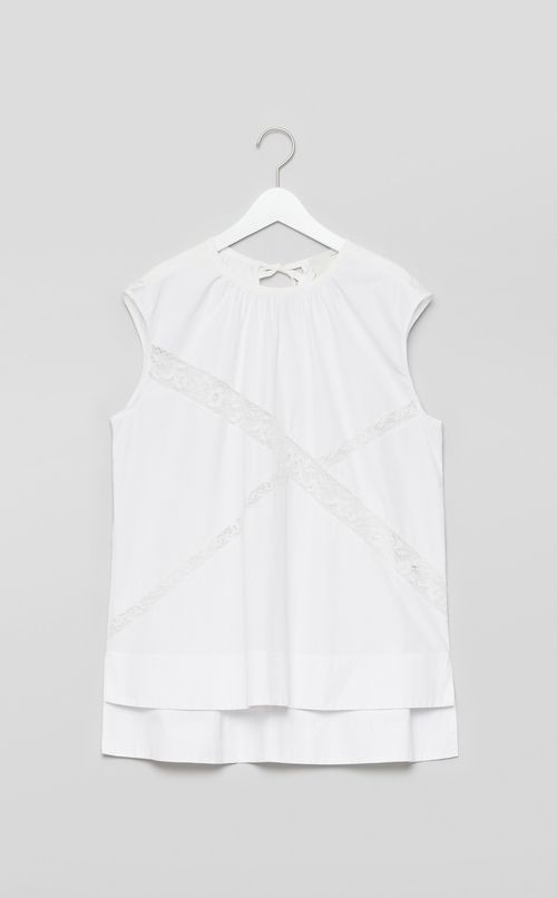【reADdress】レースノースリーブブラウス