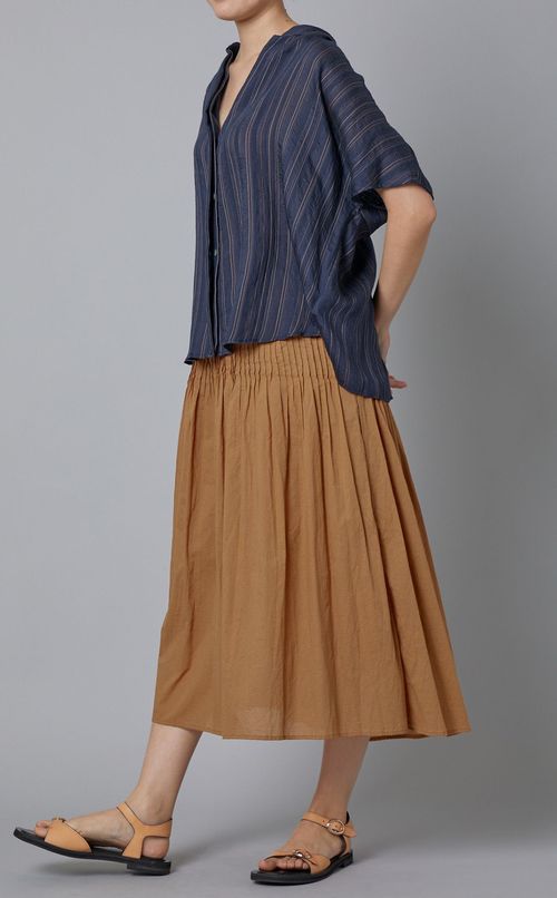 コットンローンピンタックスカート