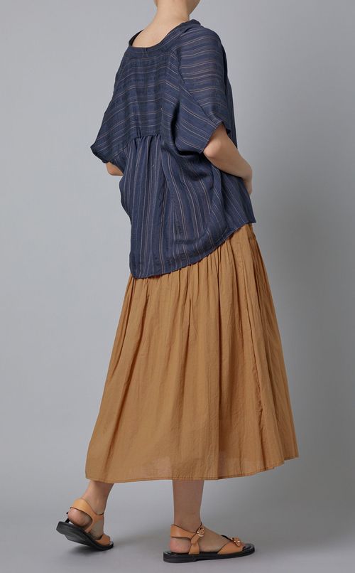 コットンローンピンタックスカート