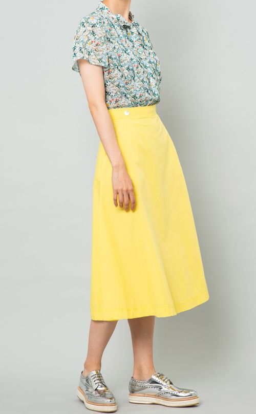 リバティプリントボウタイブラウス