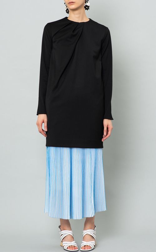 ドレープネックマイクロミニワンピース