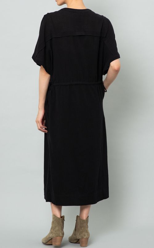 コットンVネックワンピース