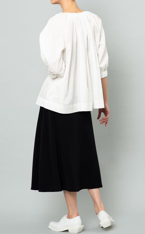 ギャザースリーブブラウス