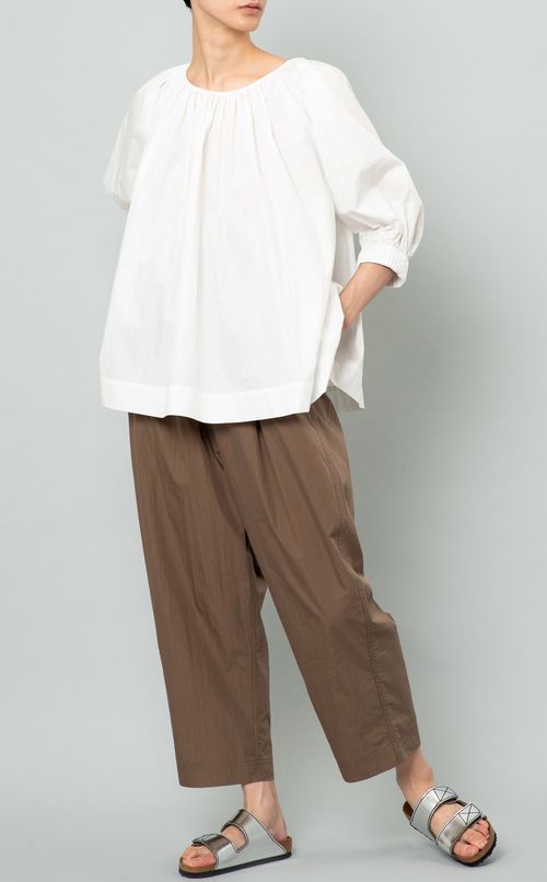 ギャザースリーブブラウス