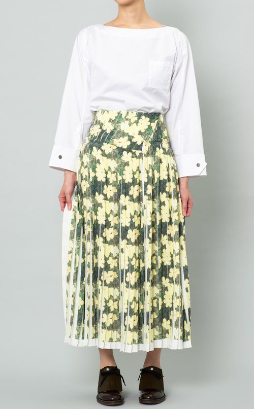 ボートネックプルオーバーシャツ