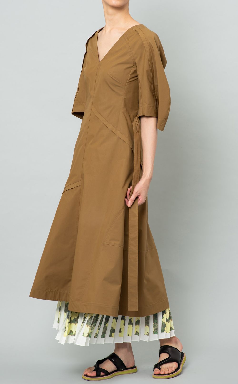 【3.1 Phillip Lim】プリーツスカート付スウェットシャツコンボ 3.1 Phillip Lim|フラワー柄プリーツスカート