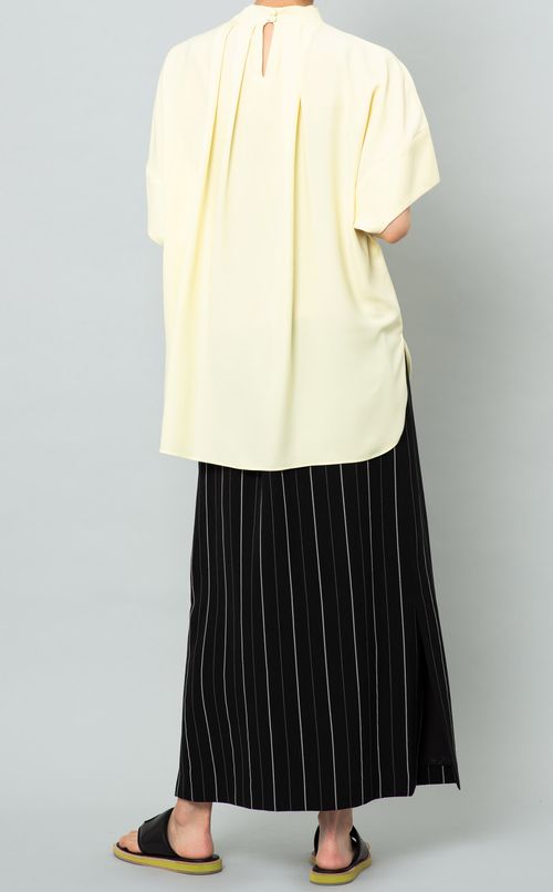 ワイドスリーブボウタイTブラウス