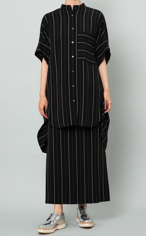 ストライプビッグシャツ