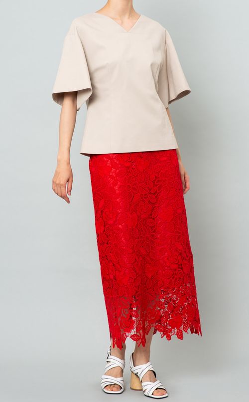 フラワーレーススカート