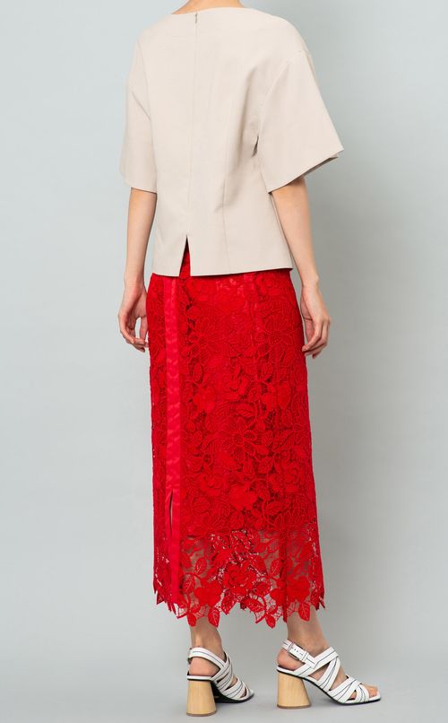 フラワーレーススカート