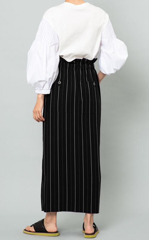 ストライプロングイージースカート