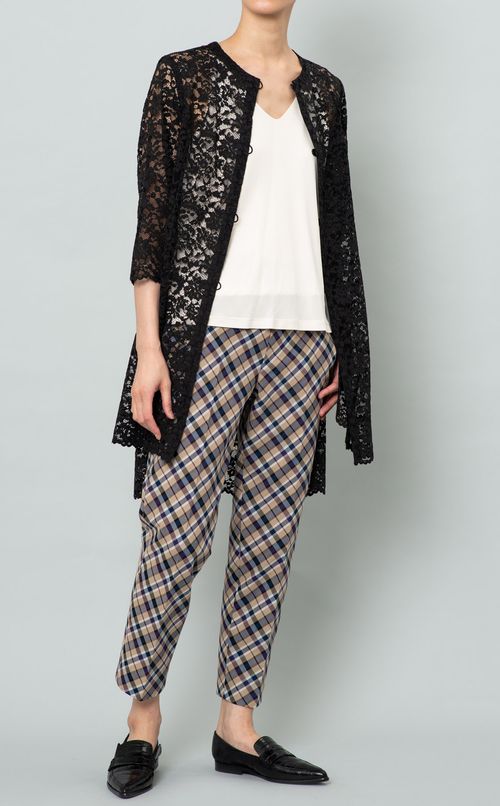 フラワーレースノーカラージャケット