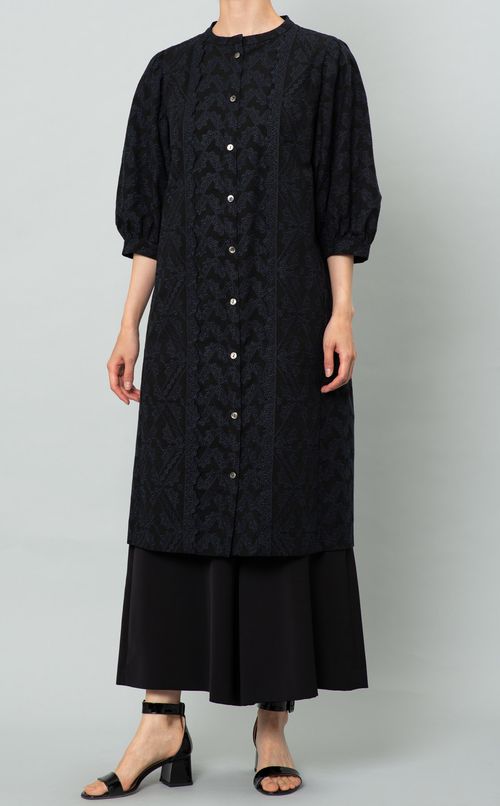 レースパフスリーブワンピース