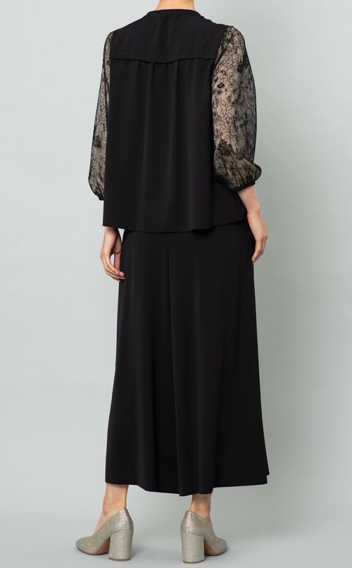 フラワーレースギャザーブラウス