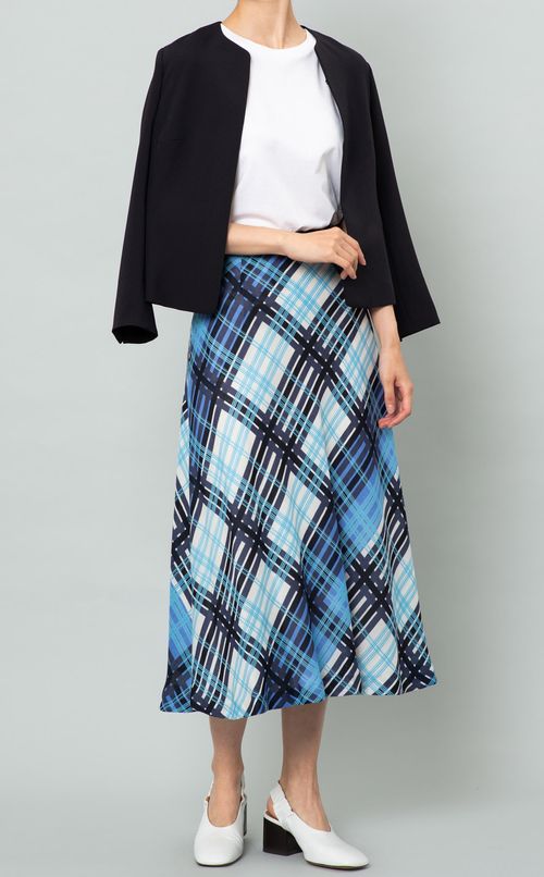 バックペプラムノーカラージャケット