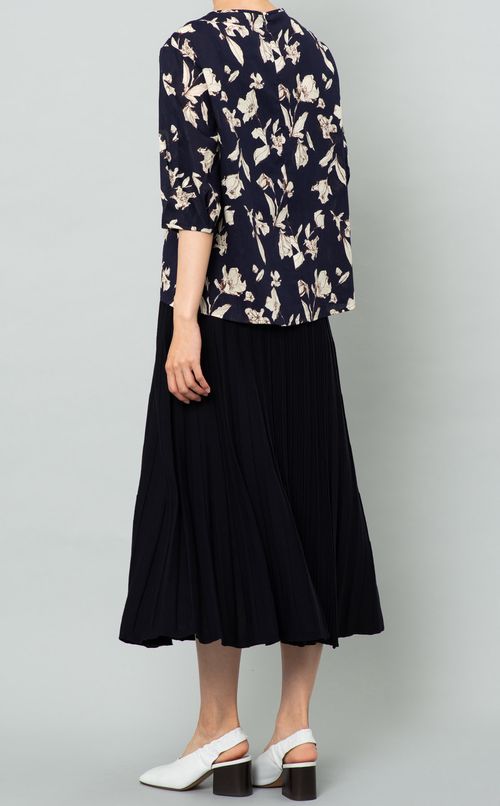 コットンプリーツイージースカート