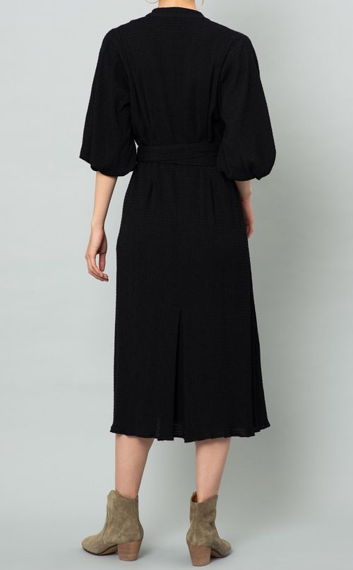 パフスリーブカシュクールワンピース