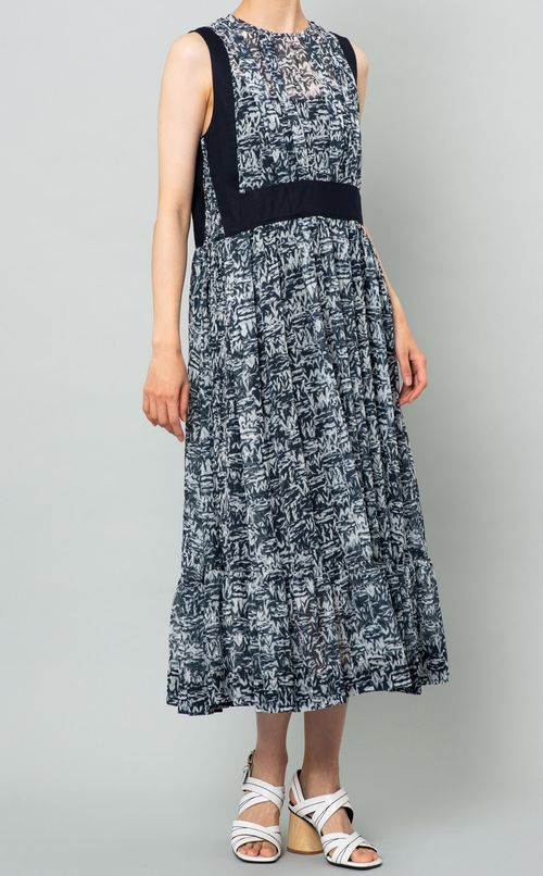 シフォンティアードワンピース