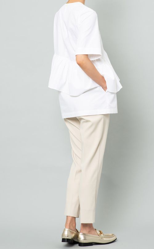 アシンメトリーラッフルTブラウス