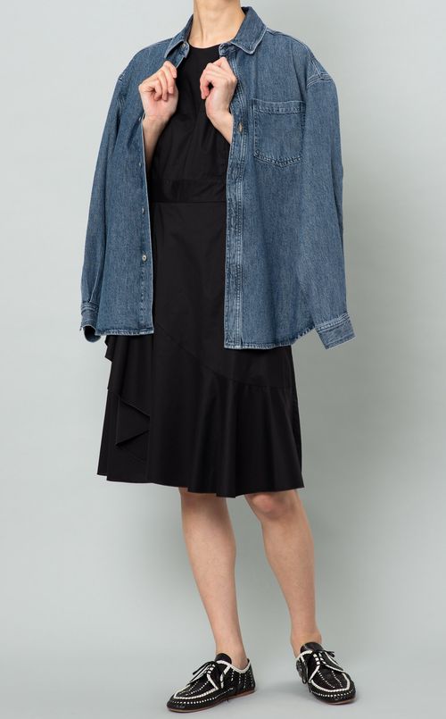 ノースリーブティアードワンピース