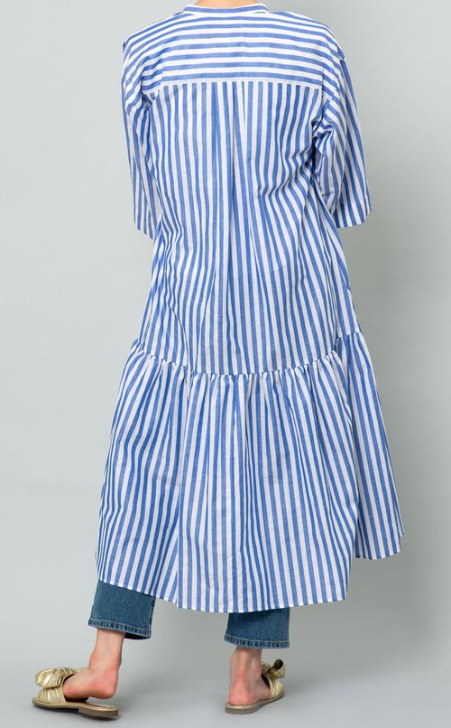 ストライプティアードワンピース