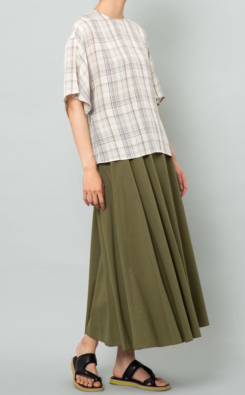 コットンギャザーロングスカート