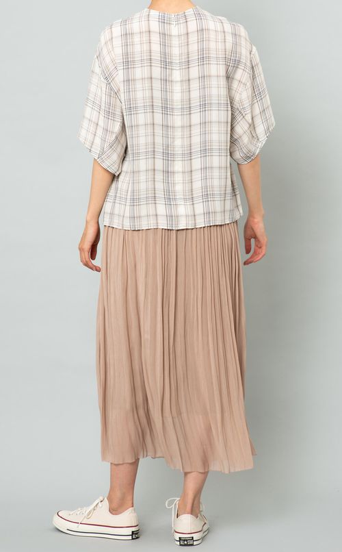 イージープリーツロングスカート